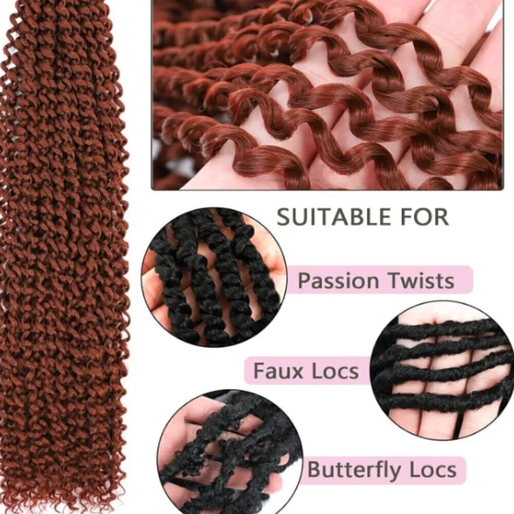 NEW (NWOT) SPRING TWIST HAIR EXTENSIONS 6 PACK 16 INCH